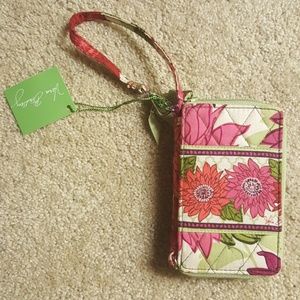 Vera Bradley, Hello Dahlia, carry it all wristlet.